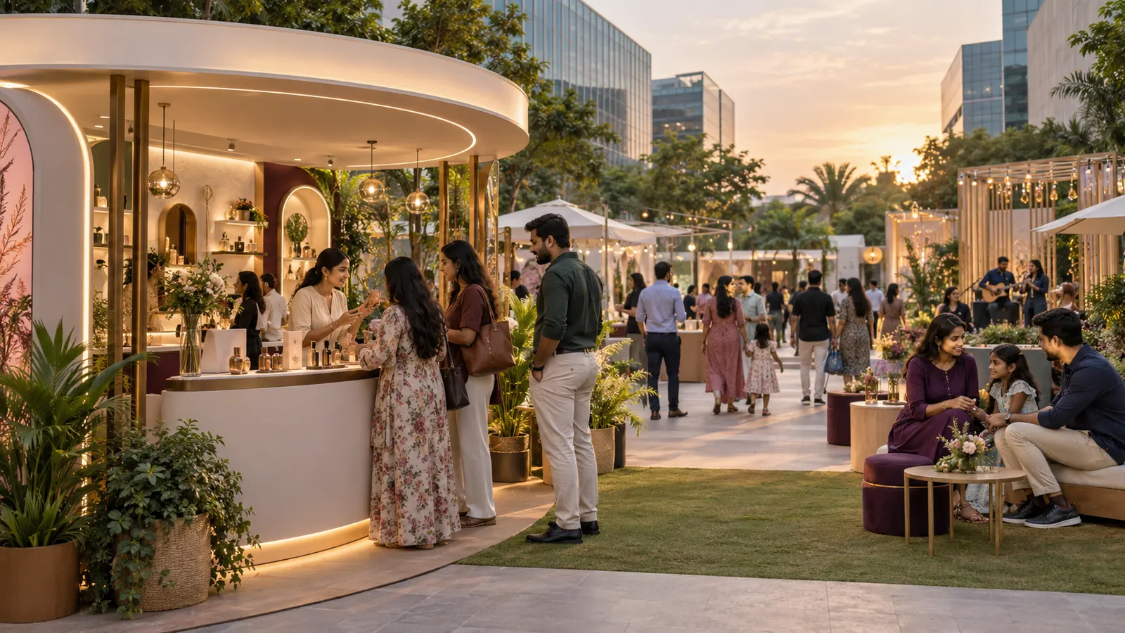 Brand activation at an MN Events market