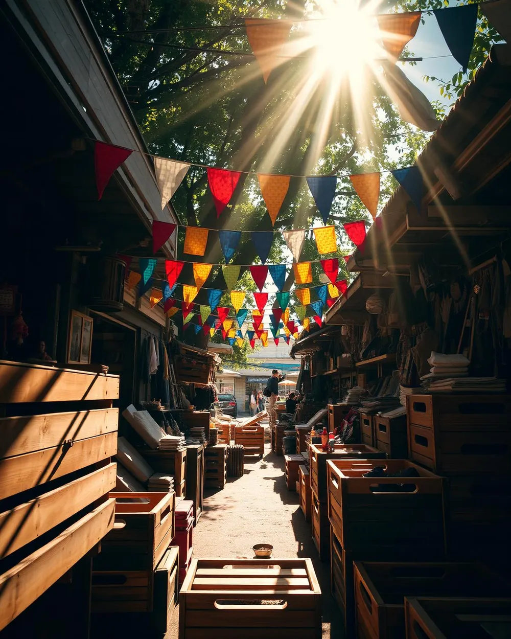 Brand campaign activation at a market